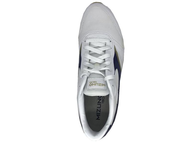 Tênis Mizuno GV 87 LT - Masculino - 41 - Branco/Marinho - Tênis